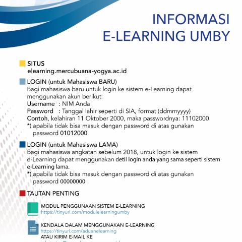 INFORMASI E-LEARNING UMBY