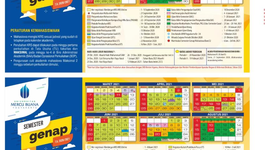 Kalender Akademik T.A 2020/2021