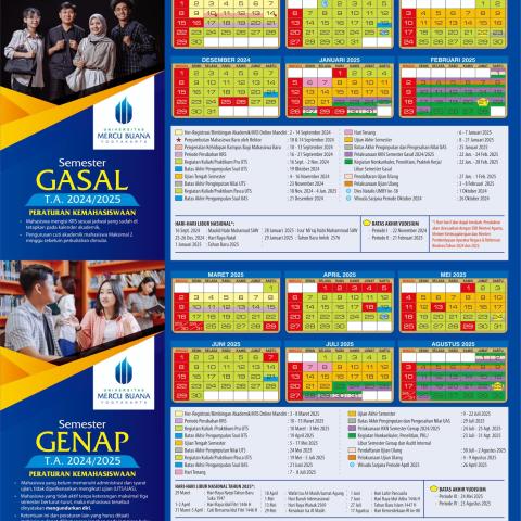 Kalender Akademik Semester Gasal/Genap T.A 2024/2025