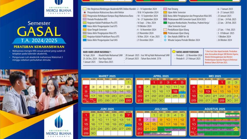 Kalender Akademik Semester Gasal/Genap T.A 2024/2025