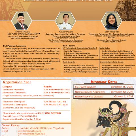 2nd INTERNATIONAL CONFERENCE ON COMMUNICATION