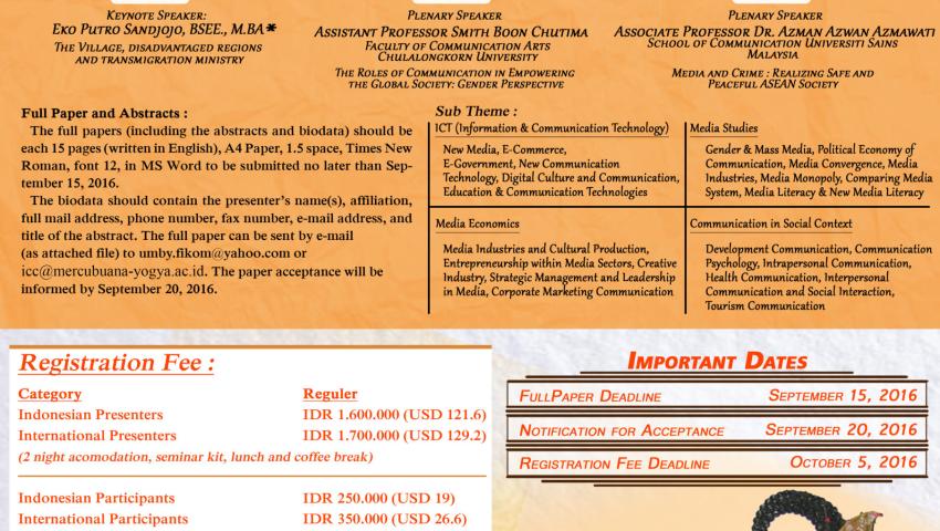 2nd INTERNATIONAL CONFERENCE ON COMMUNICATION